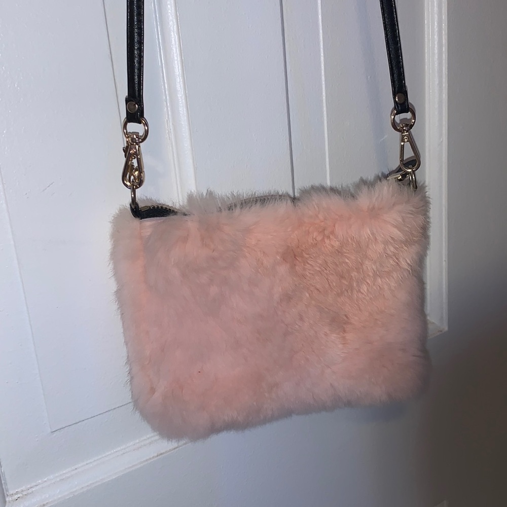 Cute fluffy purse